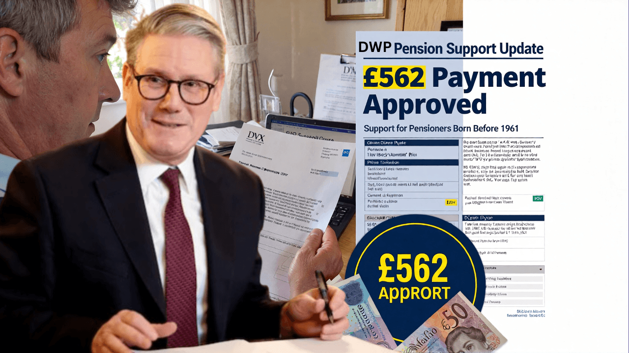 £562 DWP Payment Approved – Pensioners Born Before 1961 to Receive New Support