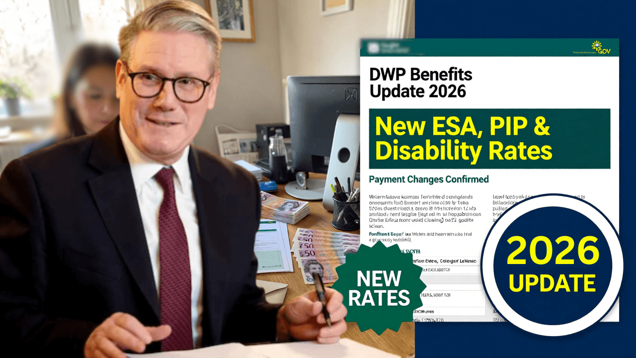 DWP Confirms New ESA, PIP and Disability Benefit Rates for 2026