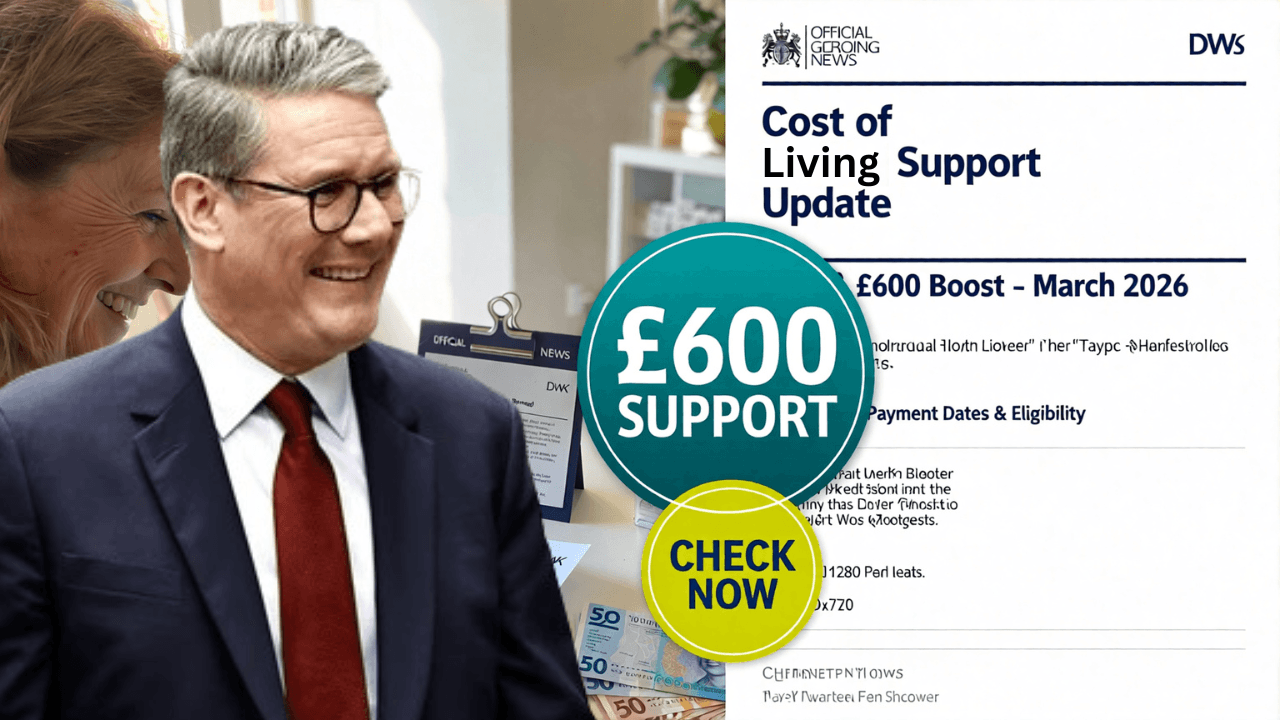 DWP Officially Confirms £600 Cost of Living Boost for March 2026 – Payment Dates & Eligibility