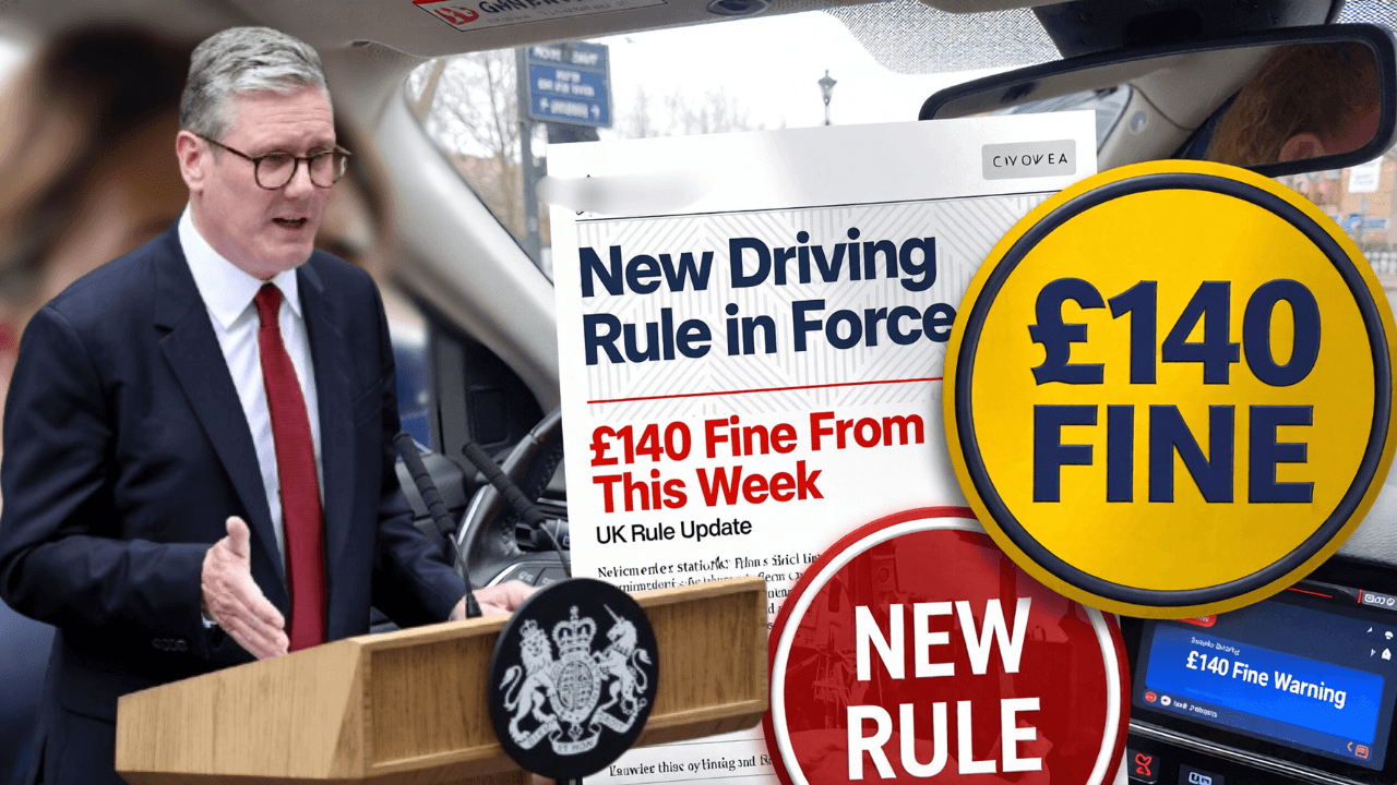 Drivers Face £140 Fine From This Week as New Rule Officially Comes Into Force