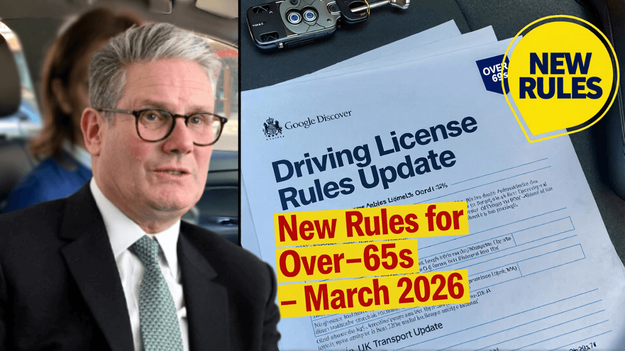 New UK Driving Licence Rules for Over-65s Start March 2026 – What to Know